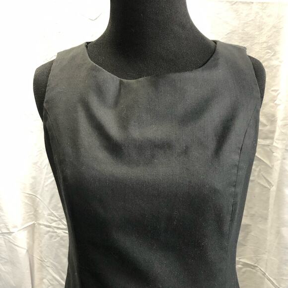 Gap Factory Store Wool blend black sheath sleeveless classic dress size 6 - Picture 6 of 7